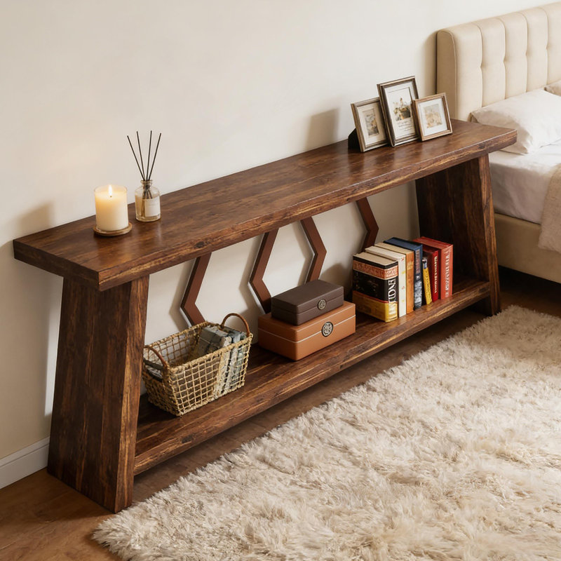 Table de bout, canapé, table basse de style industriel avec design spacieux et stabilité accrue pour les maisons modernes