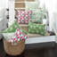 Coussin en coton Painted Triangles