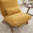 Armless Accent Chair with Adjustable Footrest ,Lounge Chair with Adjustable Backrest,Reading Chair For Reading Room,Living Room,Apartment, Office-Yellow-193420600