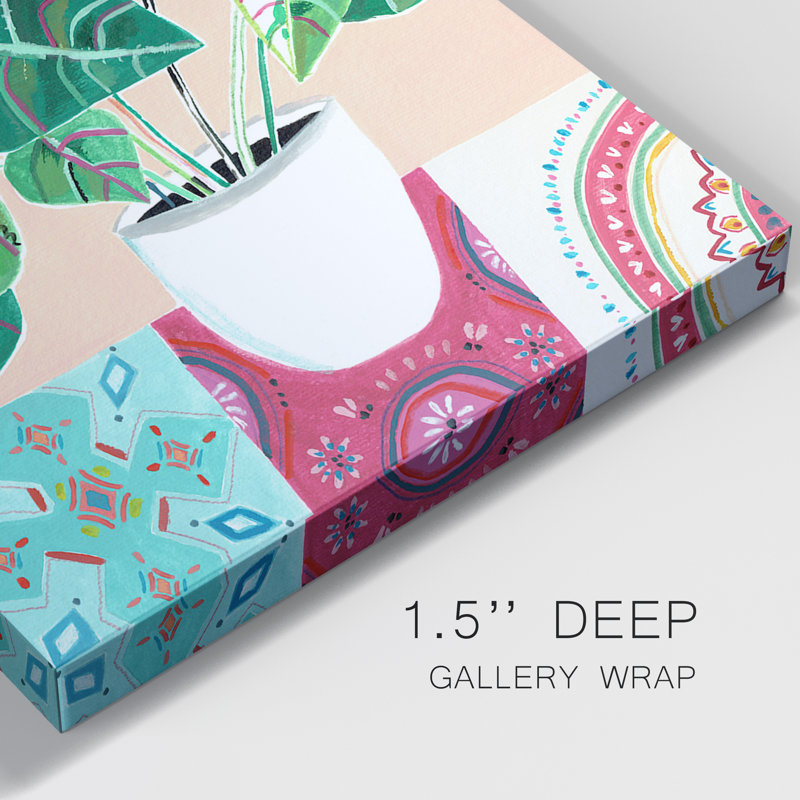 «Growing Happy I», ensemble de 2 peintures, H 10 po x l 20 po x P 1 po, Toile tendue