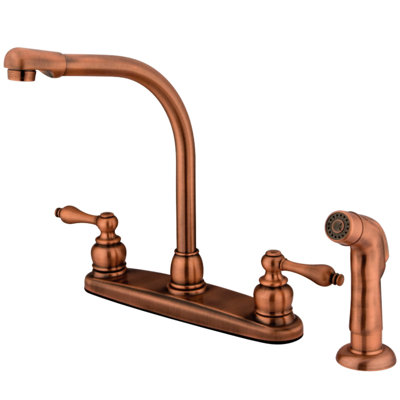 Kingston Brass Victorian Two-Handle 8" Centerset Kitchen Faucet