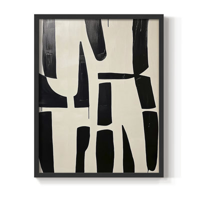 Série ABSTRACT DCLxxxvii - reproduction encadrée de qualité supérieure - prête à être accrochée - aucun clou requis