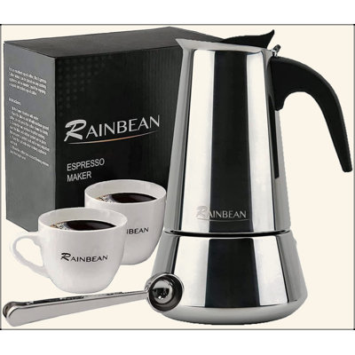 Cafetière à espresso en acier inoxydable 6 tasses Stovetop Machine