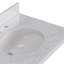 Meuble-lavabo de salle de bain ovale droit 37 po avec comptoir en marbre blanc de Carrare Koeninger-292796654-292796641-292796655
