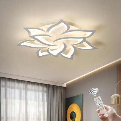 Izzabella 10-Light 85cm Acrylic LED Flush Mount