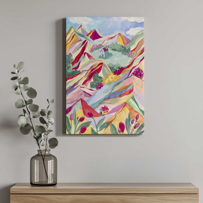 «Gouache Rainbow Landscape» par Garima Dhawan, reproduction d'art sur toile