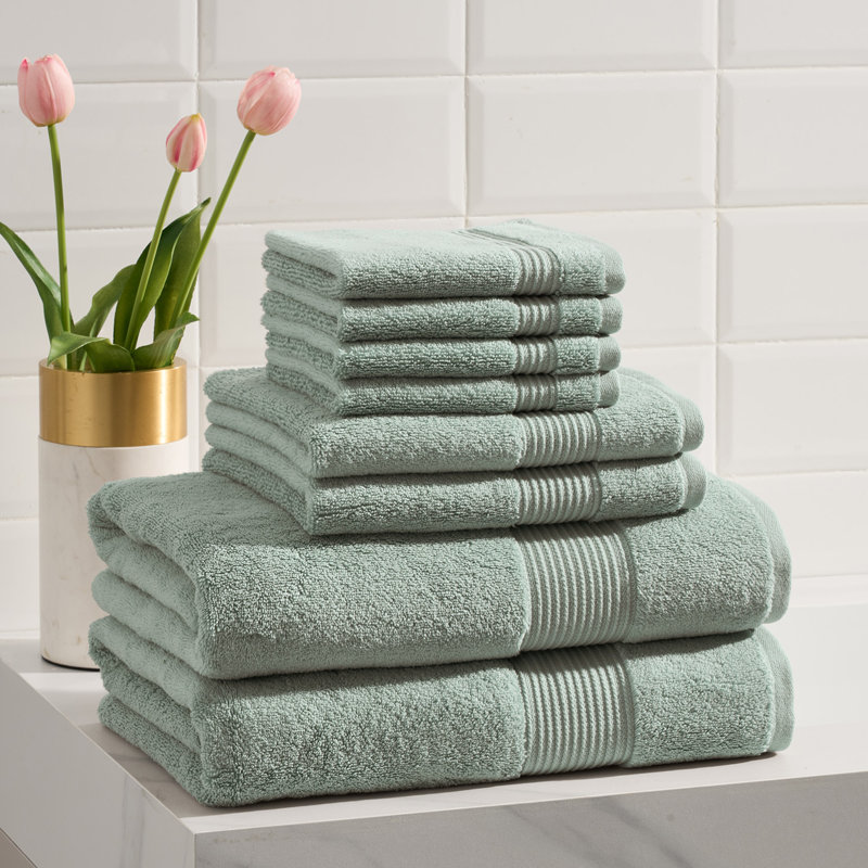 Solid Towel Set, Green