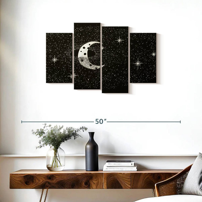 Croissant de lune étoilé Oberle, H 22 po x l 36 po