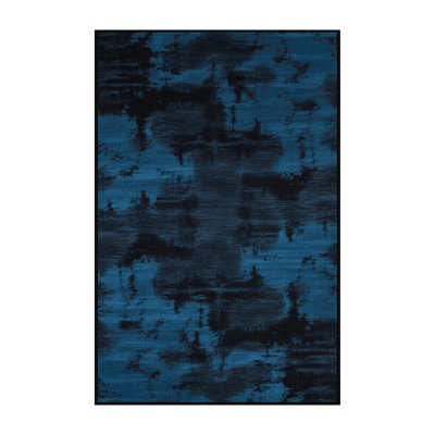 Machine Washable Abstract Gray Area Rug