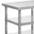 3-Tier Stainless Steel Work Table with Wheels and Adjustable Shelves for Kitchens Restaurants and Garages