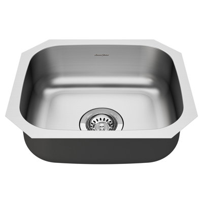 Portsmouth 17.82'' L Single Bowl Stainless Steel Kitchen Sink