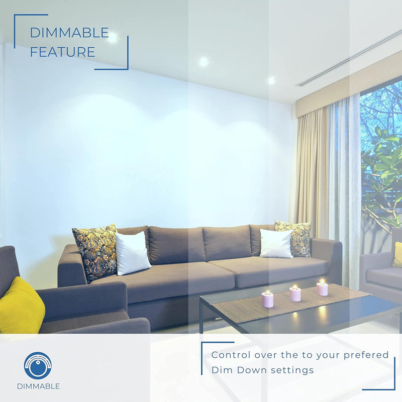 6'' 16 Watt Dimmable Air-Tight IC Rated Standard Recessed Lighting Kit