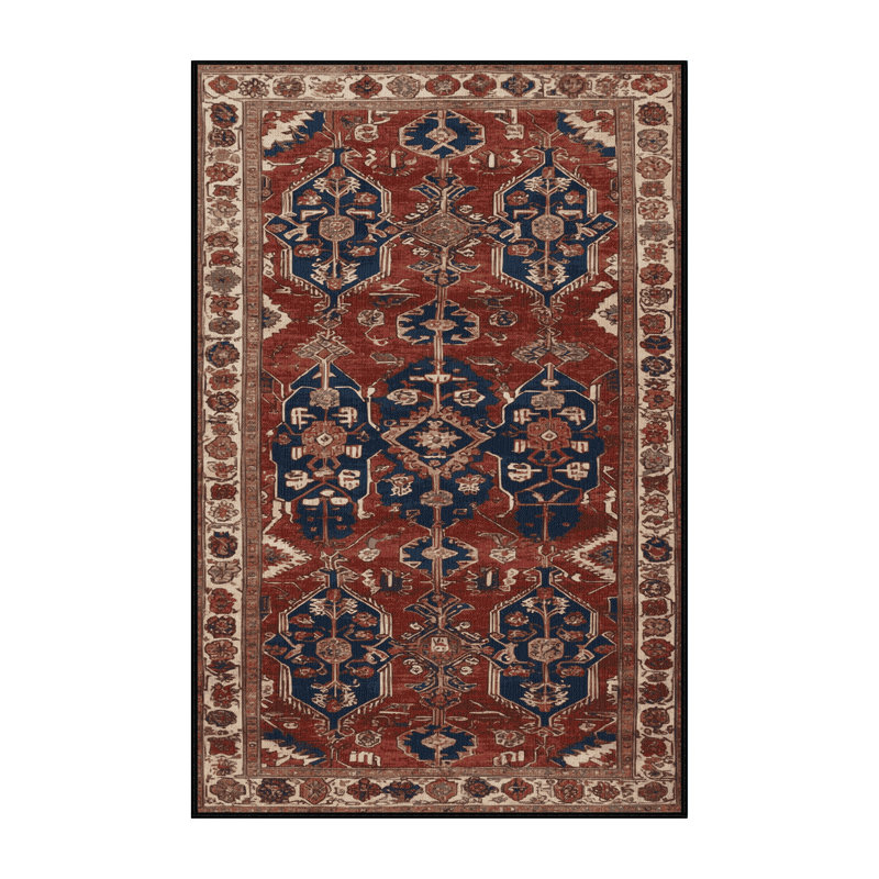 Tapis brun lavable à la machine, Rectangulaire 8 pi x 12 pi