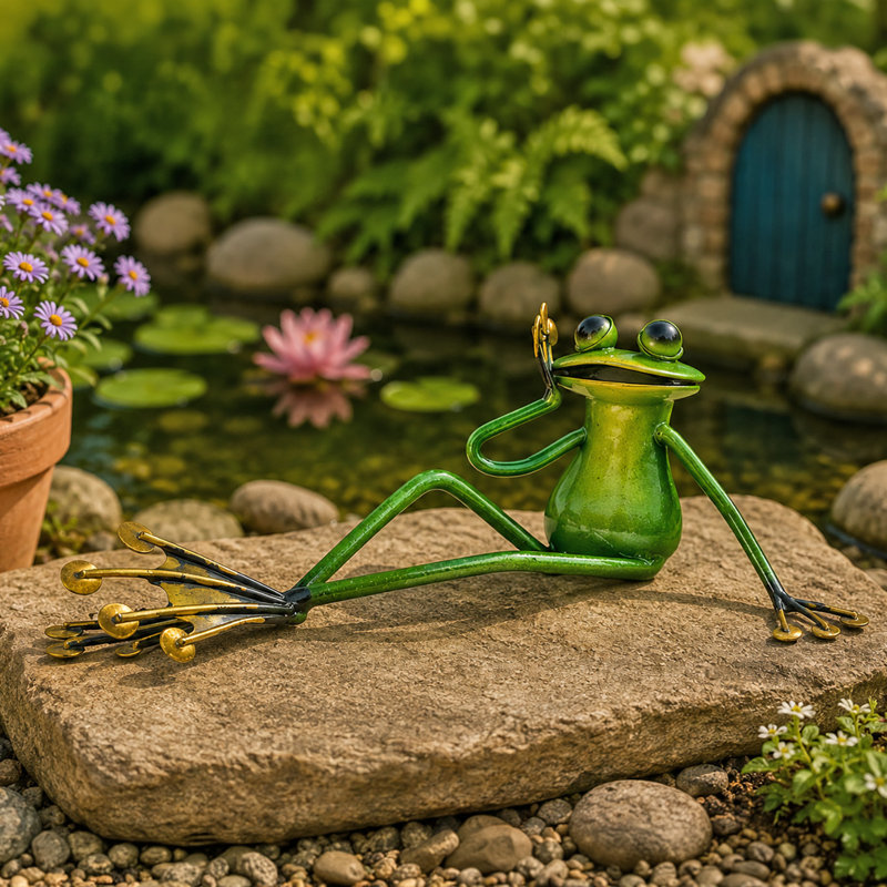 Animal Animals Weather Resistant Metal Garden Statue