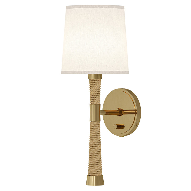 Hatteras 1 - Light Wallchiere, White Fondine, Gold