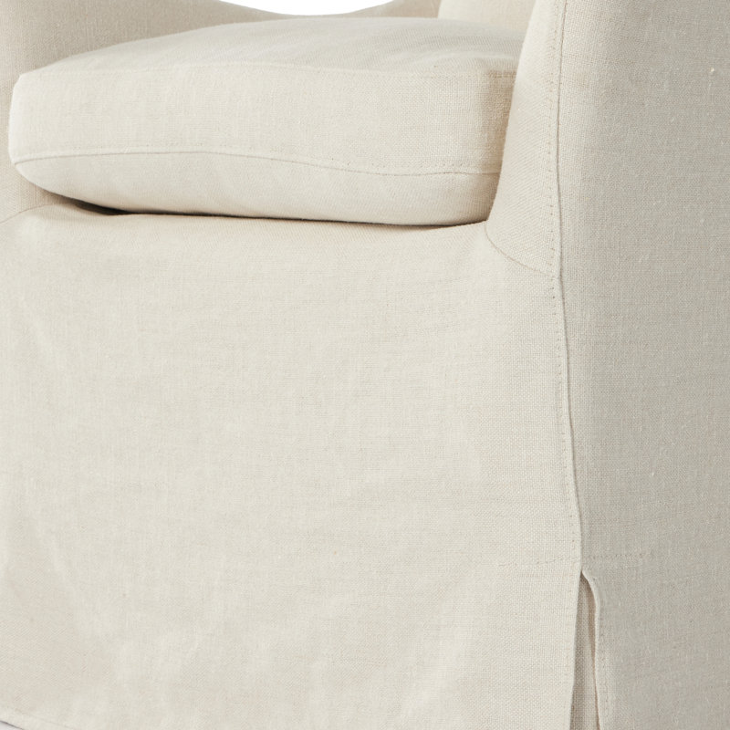 Monette Upholstered Arm Chair, Brussels Natural