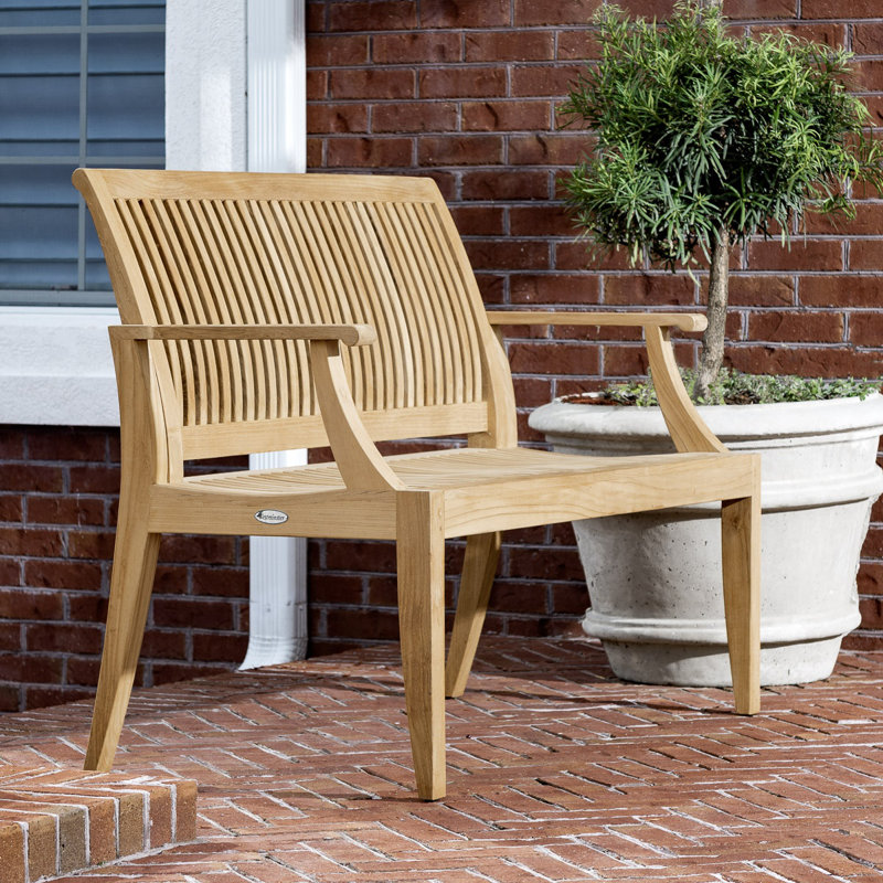 Westminster Teak Solid Wood Teak Outdoor Bench, 25"H x 60"W x 23"D