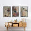 Grès, impression sur toile 3 pièces-91886888-91886894