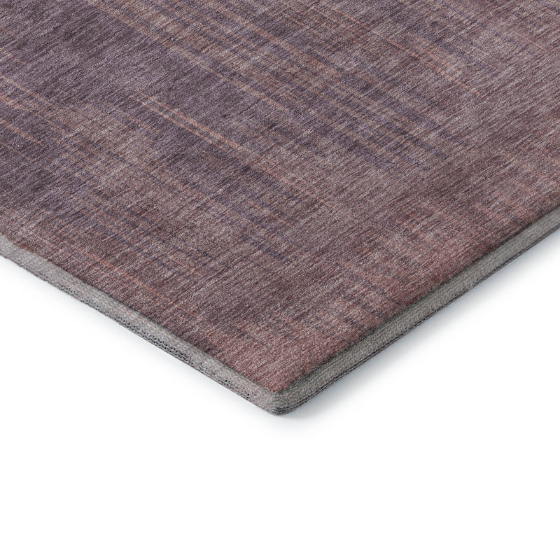Premium Machine Washable Prisco Mauve Rug, Rectangle 9' x 12'