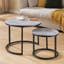 Round Nesting Table, Accent Coffee Table-1397852150