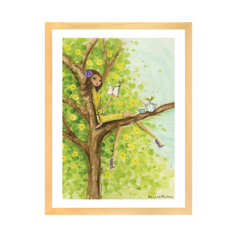 Printemps à Summerside # 3, art, H 32 po x l 24 po x P 1 po, Papier encadré naturel