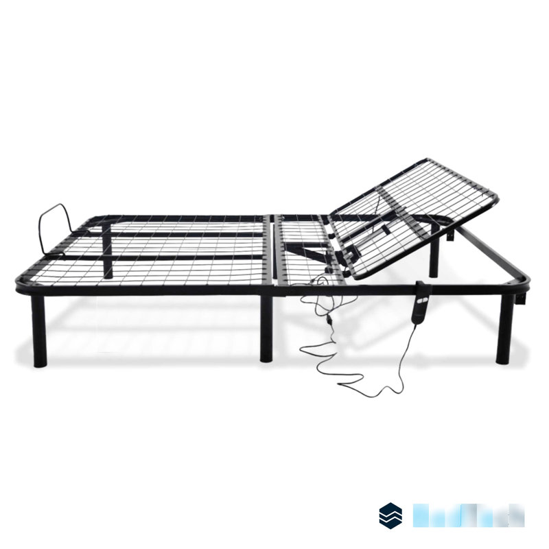 Lit réglable Head Head pour lit simple TG - capacité de 850 lb, structure solide, noir, Lit double