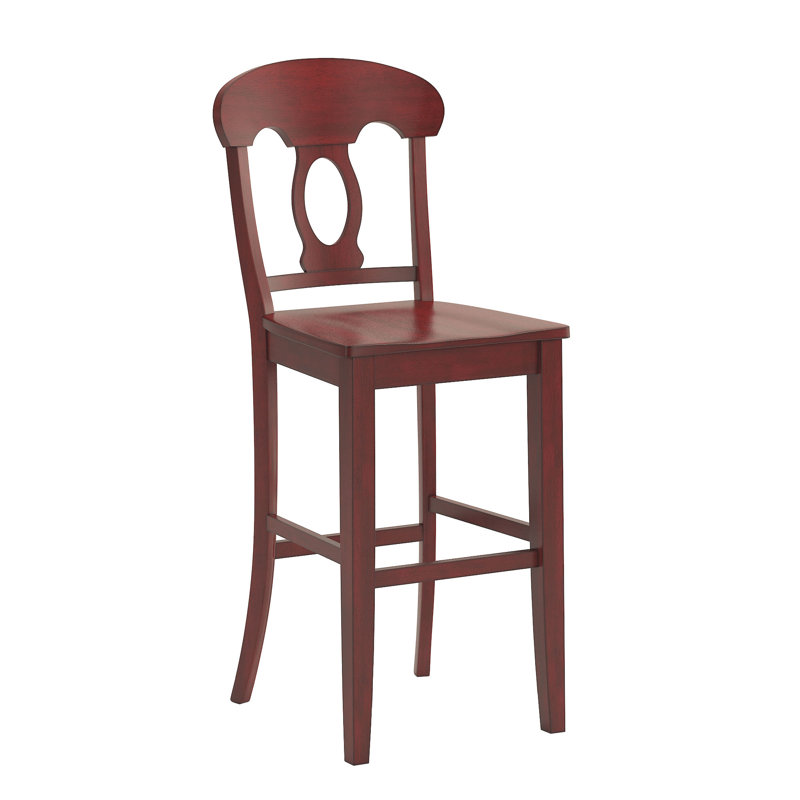 Beaufort Solid Wood Counter Stool, Antique Berry, Bar Stool (29” Seat Height)