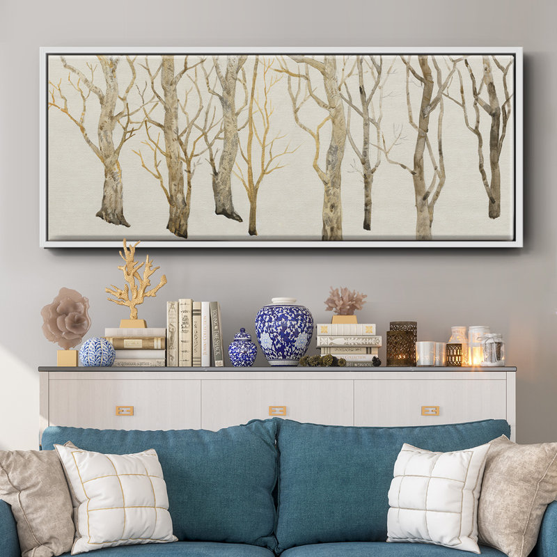 «Bare Trees II», toile encadrée, H 12 po x l 30 po