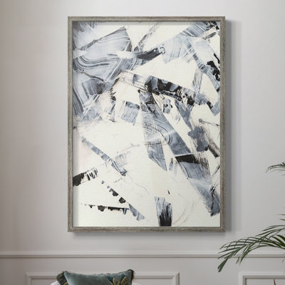 «Fractured Ice I», reproduction encadrée - bois massif