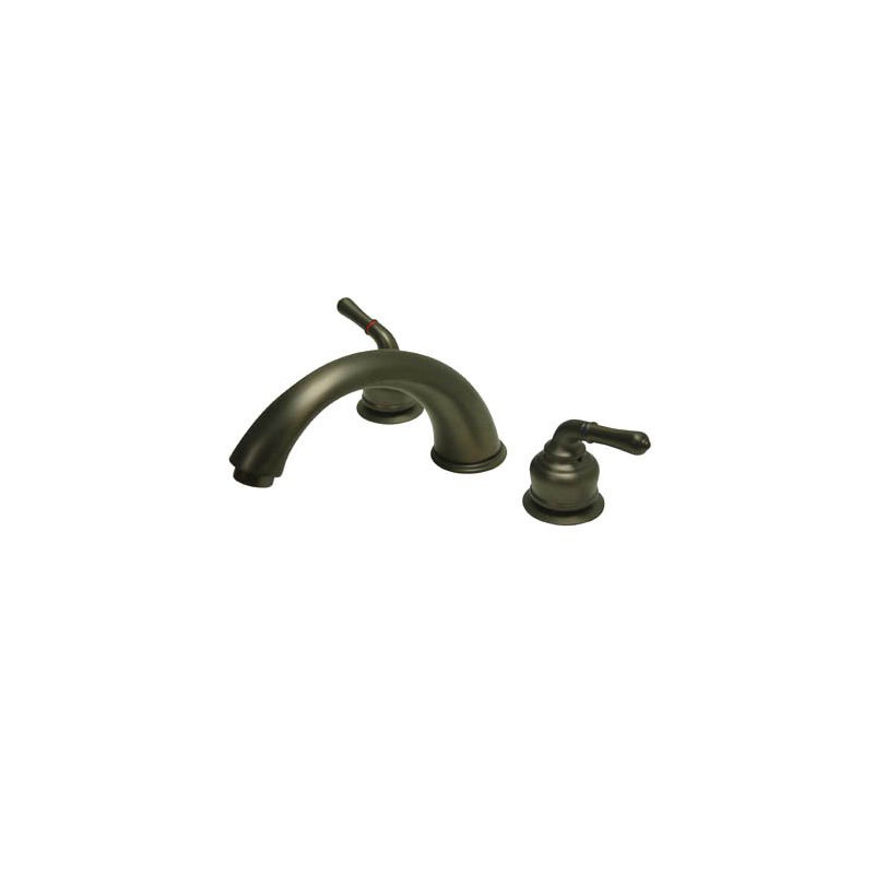 Magellan Double Handle Deck Mounted Roman Tub Faucet, Oil Rubbed Bronze