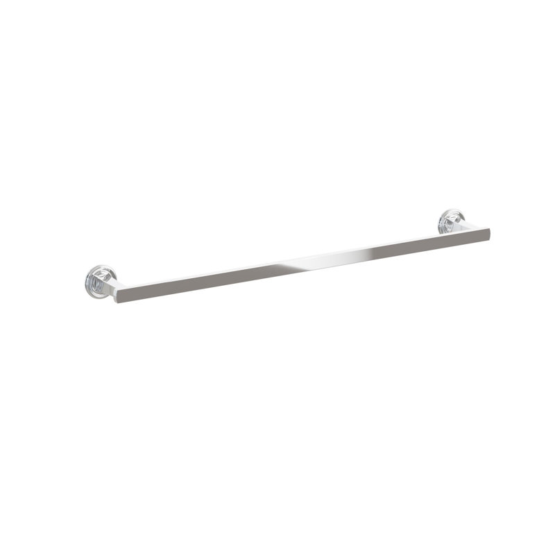 Porte-serviettes Emtek, Chrome poli, H 1,625 po x L 25,375 po x P 3,125 po