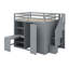 Lit mezzanine avec garde-robe, bureau et tablettes-1583836306