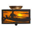 Rustic Lodge 2 - Light Semi Flush Mount