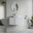Vireo 34" Single Bathroom Vanity with Marble Top-1489987686-1489987682