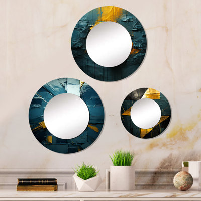 Elizet Metal Round Mirror