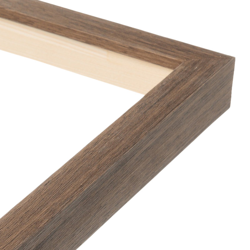 Wood Embossed Picture Frame, 5" x 7", Light Walnut
