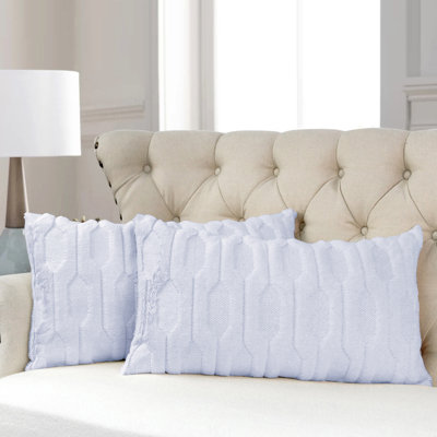 Housses de coussin en fausse fourrure Tatami