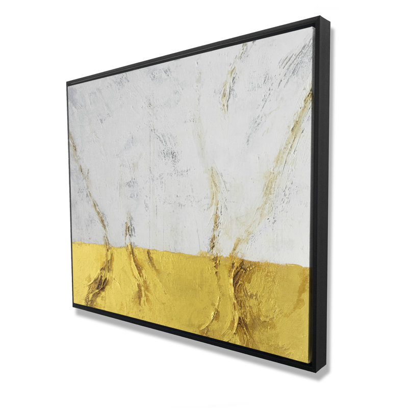 Golden shine - Toile encadrée à motif de cuisine pour la décoration intérieure