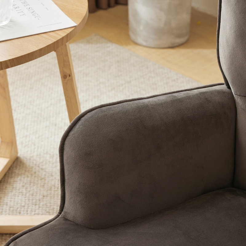 Chaise berçante Auxter, Gris foncé
