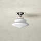 Gerald Single Light Glass Semi Flush Mount