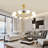 39.4" Bladeless Ceiling Fan with Remote and 10 lights-1419108088