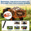 Remorque utilitaire benne en acier de 15 pi³ pour VTT/VUTT, capacité de charge de 1200 lb avec bennage rapide, pneus tout-terrain pneumatiques de 16 po pour cour et ferme.-136999997