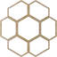 Médaillon 22 po x 22 po x P 7 3/4 po x P 3/8 po Florin-63411868-63411887