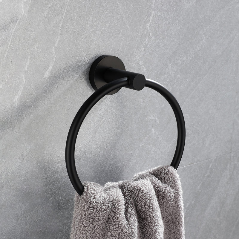5 Piece Bathroom Towel Rack - Wall Mount, Matte Black Aluminium Robust Build, Corrosion For Various Spaces Easy Installation Method 5 In Mounted Stylish And Bath, Bedroom, Laundry, Kitchen Process