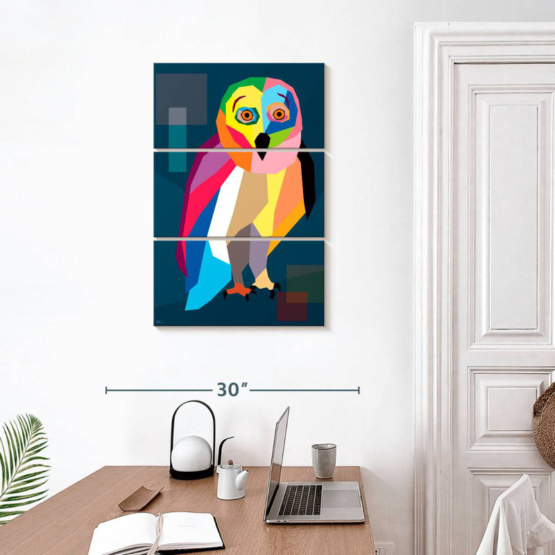 Brampt Owl Wpap, 32" H x 20" W