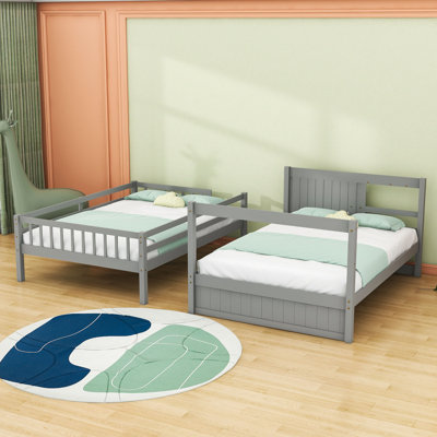 Galit Full over Full 4 Drawer Bunk Bed with Trundle by Harriet Bee