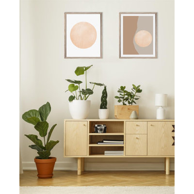 Earth Tones Abstract Scandi - Single Picture Frame Print
