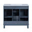 Meuble-lavabo 36 po avec lavabo supérieur, armoire de rangement moderne avec 2 portes à fermeture douce et 2 tiroirs-116040660