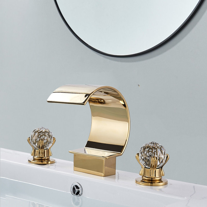 Robinet de salle de bain à large entraxe