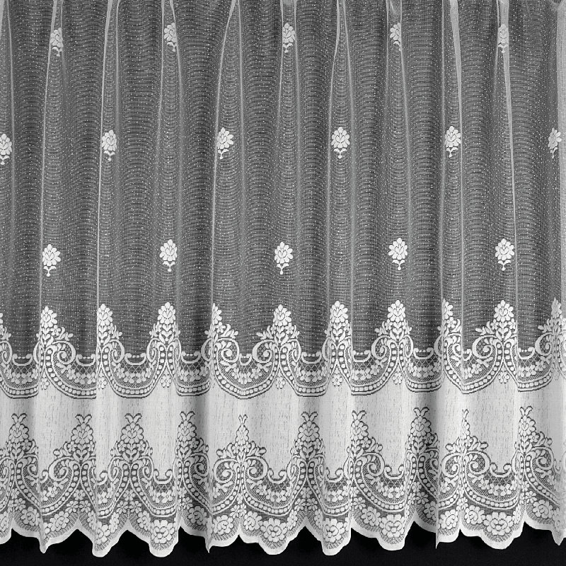 Cohoes Slot Top Semi Sheer Lace Jardiniere, 381 W x 114 D cm